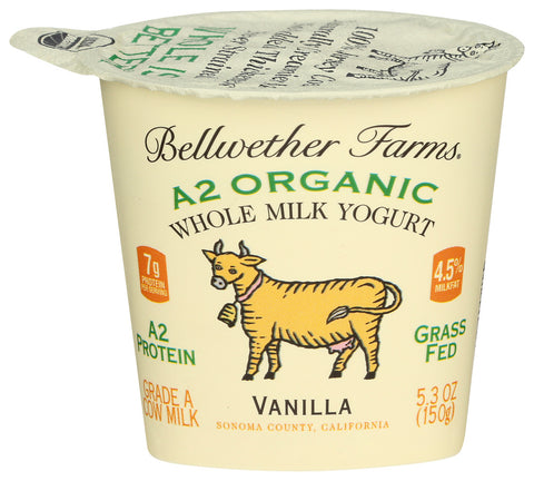 Bellwether Farms - A2 Organic Whole Milk Yogurt Vanilla