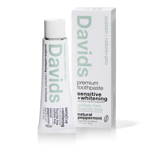 Davids Travel Size Premium Toothpaste / Sensitive+Whitening
