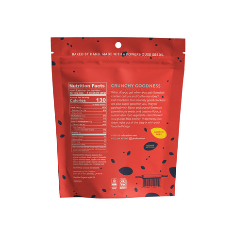 Cult Crunchy Cassava Crackers Nutrient Dense Grain Free Snacks