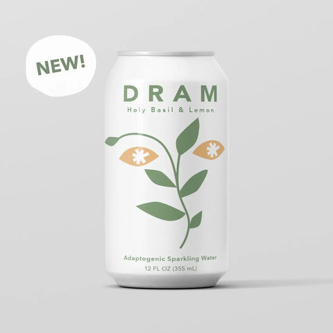 Dram Holy Basil & Lemon Adaptogenic Sparkling Water