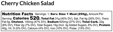 Cherry Chicken Salad Snack Pack