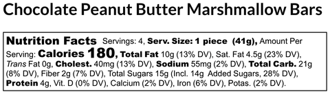 GF Chocolate Peanut Butter Marshmallow Bars