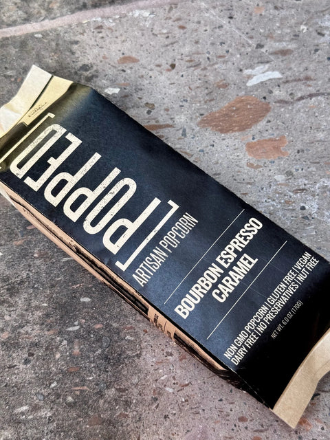 Popped Bourbon Espresso Caramel Artisan Popcorn