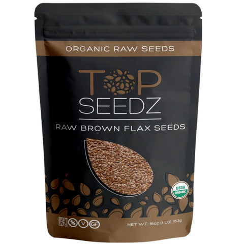 Top Seedz Raw Organic Brown Flax Seeds