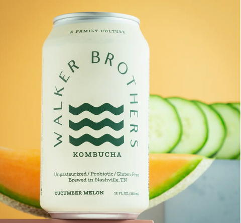 Walker Brothers Cucumber Melon Non - Acoholic Kombucha