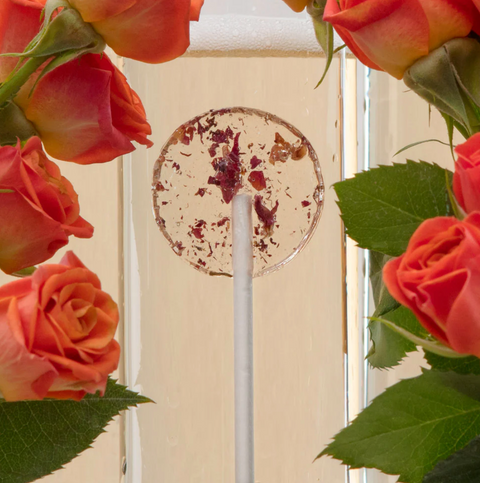Amborella Organics Champagne & Roses Lollipop
