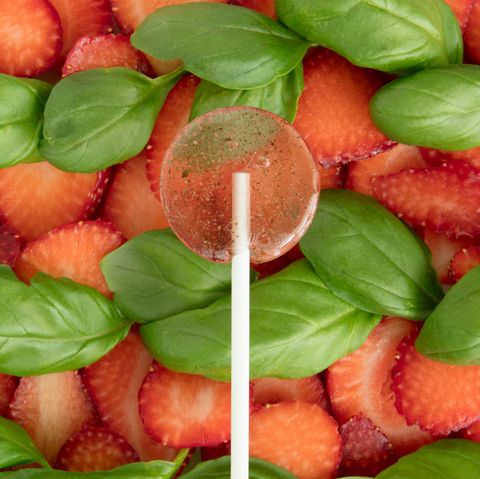 Amborella Organics Strawberry & Basil Lollipop