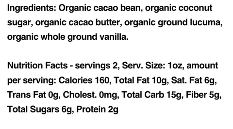 Fine & Raw Chocolate Bar-Lucuma & Vanilla