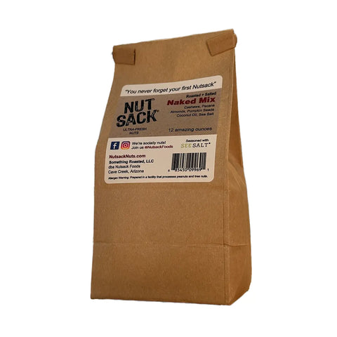 Nutsack Nuts: Naked Mix - Roasted Nuts 12oz