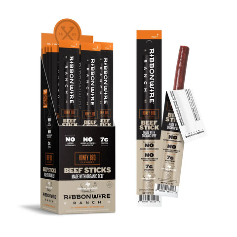 Ribbonwire Ranch - Honey BBQ Organic Beef Stick
