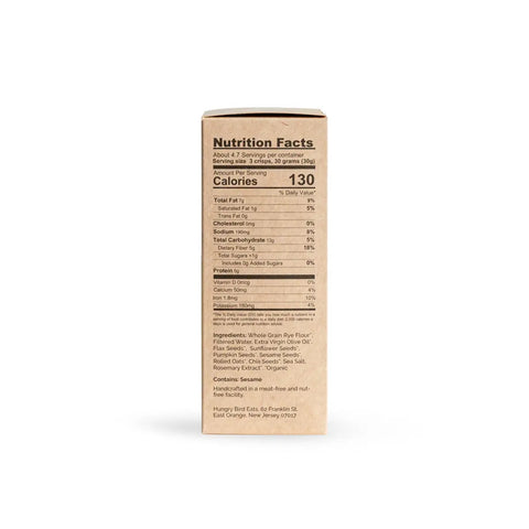 Hungry Bird Nordic Crisps Rye + Sea Salt