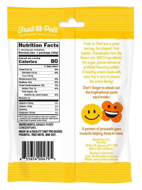 Fruit-a-Peel Sweet Juicy Mango Fruit Flats
