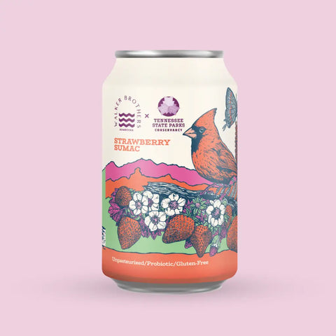 Walker Brothers Strawberry Sumac Non-Alcoholic Kombucha