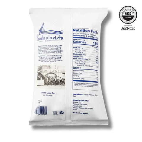 Bonilla Olive Oil Chips Bag 150g (5.3oz)