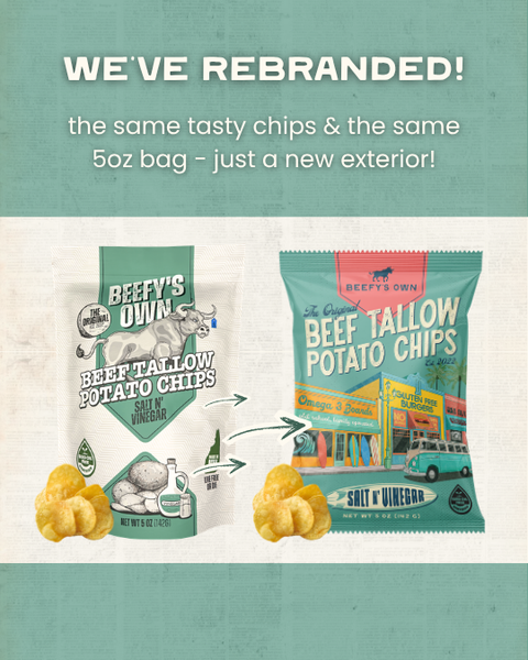 Beef Tallow Potato Chips - Salt N' Vinegar