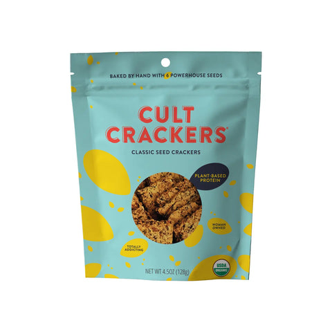 Cult Crackers - Classic Seed Crackers Organic Snacks