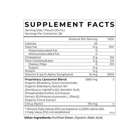 Cymbiotika Liposomal Elderberry - Single Serving