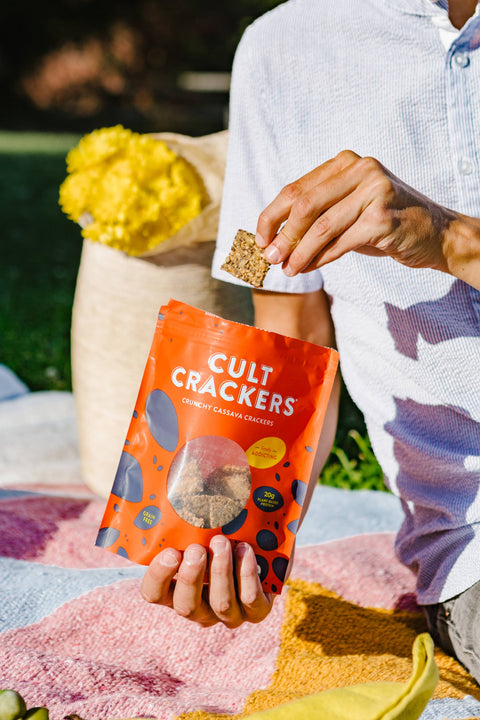 Cult Crunchy Cassava Crackers Nutrient Dense Grain Free Snacks
