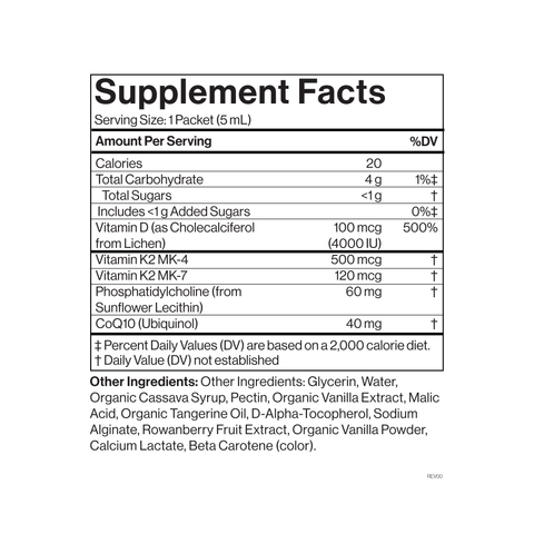 Cymbiotika Liposomal Vitamin D3 + K2 + CoQ10 Box
