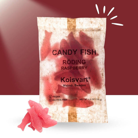 Kolsvart Roding Raspberry Candy Fish 4.25oz