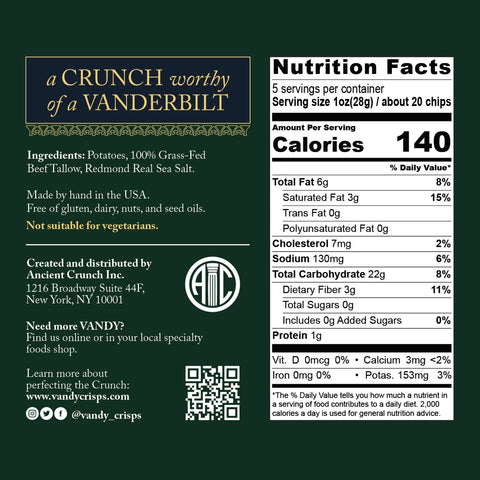 Vandy Crisps Original 5oz.