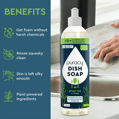 Dish Soap Organic Lemongrass / 16oz