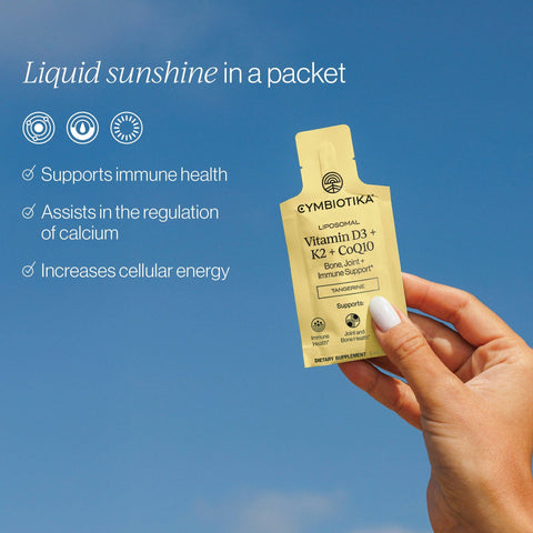 Cymbiotika Liposomal Vitamin D3 + K2 + CoQ10 Box