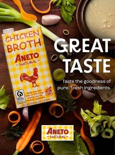 Aneto Chicken Broth 33.8oz (1L)