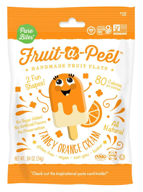 Fruit-a-Peel Tangy Orange Cream Fruit Flats