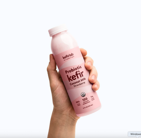 Strawberry Coconut Milk Kefir