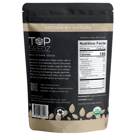 Raw Sesame Seeds - 1 LB - 12 Per Case