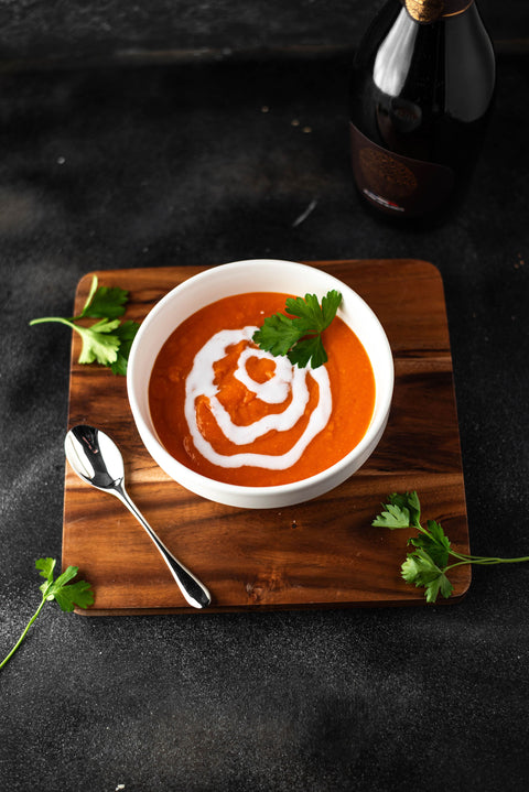 Vegan Carrot Ginger and Squash Soup