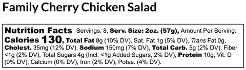 Family Style Cherry Chicken Salad
