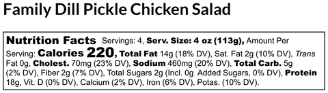 Family Pow-er Dill Pickle Chicken Salad