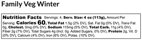 Family Style Winter Veggie Medley