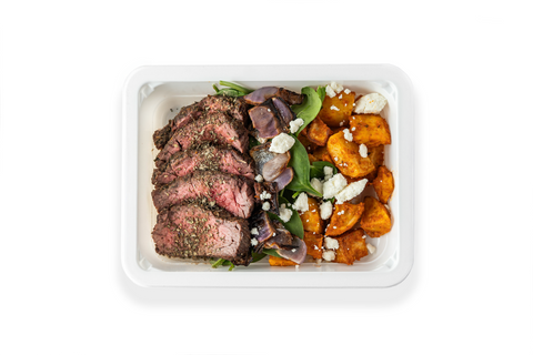 Greek Steak & Patatas Bravas