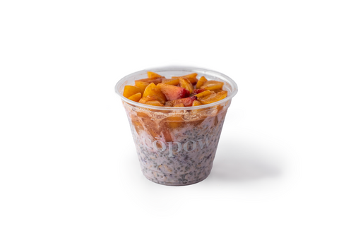 Blueberry Peach Pie Collagen Overnight Oats