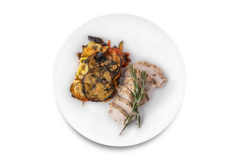 Rosemary Lemon Chicken and Summer Veg Ratatouille