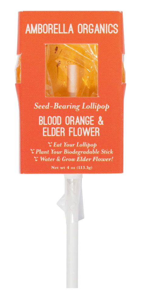 Amborella Organics Blood Orange & Elder Flower Lollipop