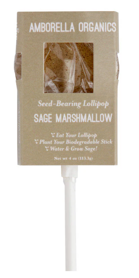 Amborella Organics Sage & Marshmallow Lollipop