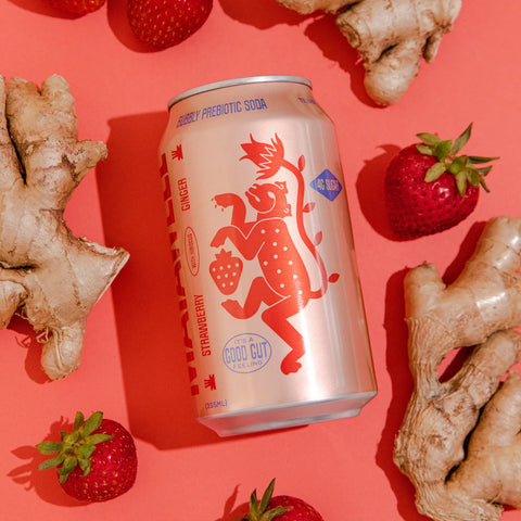 Mayawell Prebiotic Soda Strawberry Ginger