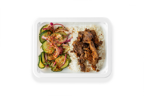 Gochujang & Orange Steak Bites w/Korean Cucumber Salad