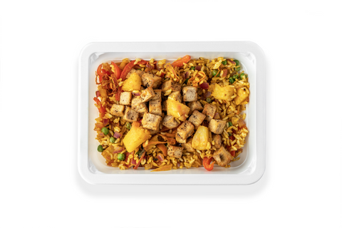 Huli Huli Tofu Pineapple Fried Rice