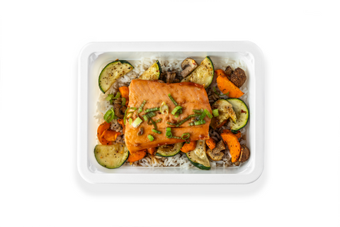 Teriyaki Salmon w/Rice