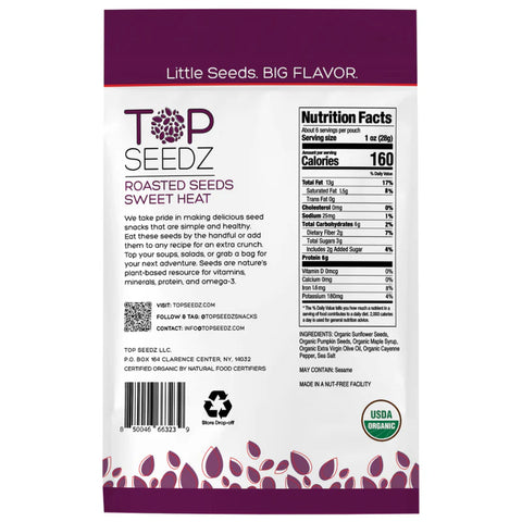 Top Seedz Sweet Heat Roasted Seeds 6oz.