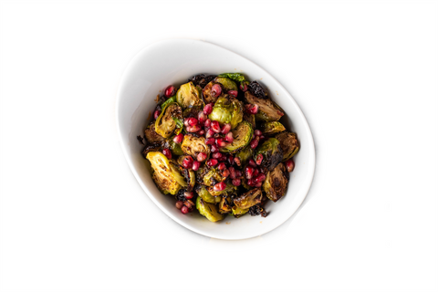 Family Style Hot Honey & Pomegranate Brussels