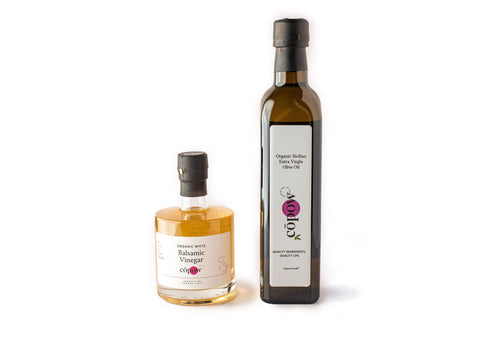 Extra Virgin Olive Oil & White Balsamic Vinegar Set