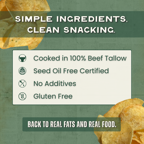 Beef Tallow Potato Chips - Sour Cream N' Onion