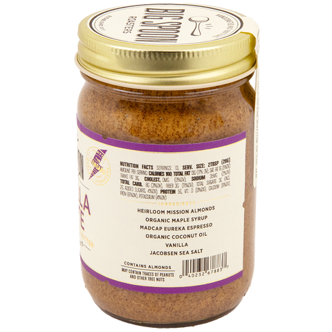 Vanilla Latte Almond Butter: 13oz Jar