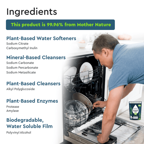 Puracy Natural Dishwasher Detergent Pods: Free & Clear / Pack of 50